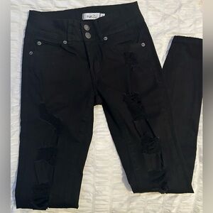 Black ripped Rue21 jeans! Size 0